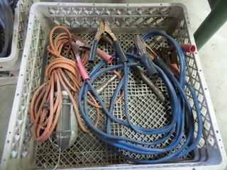 Booster Cables and Trouble Light