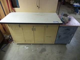 Work Desk with Cabinets (2)