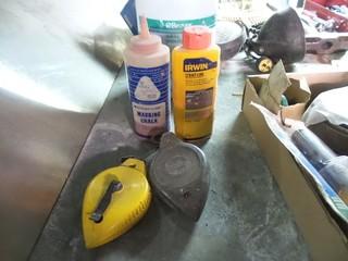 Quantity of Glue and Glue Be Gone Chalk Line and Chalk