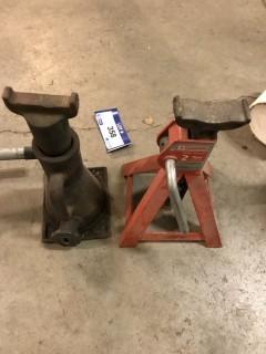 (1) 2 Ton Axle Stand, (1) Bottle Jack