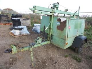 Ingersoll Rand 6KW Light Tower C/W Kubota 3 Cyl. Diesel, LS Generator, No Lights, 185/80R13, Pintle Hitch, 8,570 HRS S/N 286445UBL823