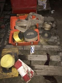 Quantity on Pallet, Slings, Chain Falls (2) and Tool Boxes