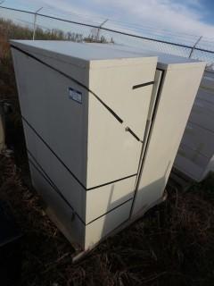 (2) Metal Filing Cabinets