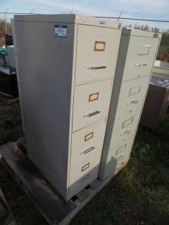 (3) Metal Filing Cabinets 