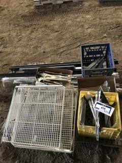 Contents of Pallet, Assorted Wall Shelving and Wash Gun