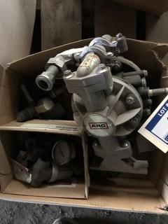 1/2"Air Driven Non-Metallic Diaphragm Pump c/w regs