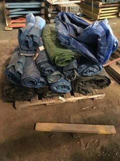 Contents of Pallet, Assorted  Bale Tarps