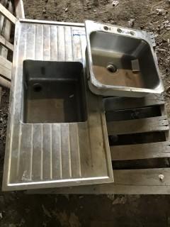 Contents of Pallet, (2) Sinks stainless