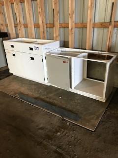   Base Cabinet with Drawers and 2 door base (no tops)