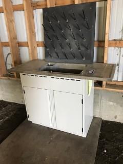 Stainless  Sink, Base Cabinet and Dry Rack