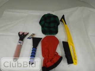 Lot of Assorted Snow Brushes/Scrapers 
