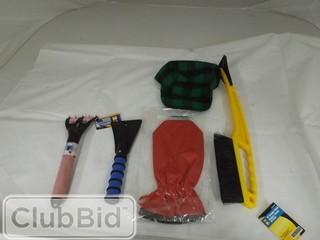 Lot of Assorted Snow Brushes/Scrapers 
