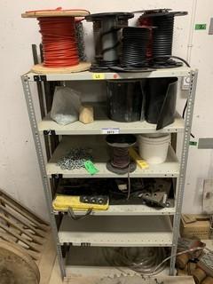 6 Tier Metal Shelf c/w Contents