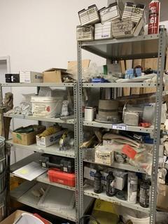 2 Metal Shelving Units c/w Contents