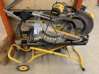 Dewalt 12" Compound Sliding Miter Saw c/w Stand