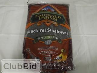 8 KG Emerald Farms Black Oil Sunflower Seed 
