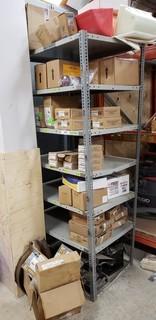 Metal Shelving Unit C/w Contents