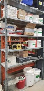 Metal Shelving Unit C/w Contents