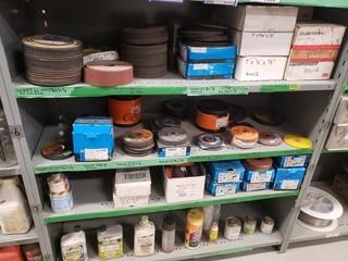 Qty Of Assorted Size Grinding Discs And Misc Supplies