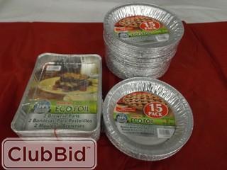 Qty of Handi-Foil Eco-Foil Pie Pans & Brownie Pans 
