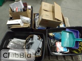 Lot of Assorted Household Items: Vent Covers, Light Bulbs, Etc. 
