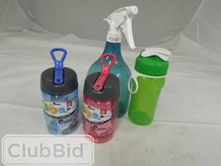 Lot of Assorted Drinking & Spray Bottles 
