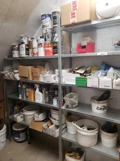 Metal Shelving and Contents