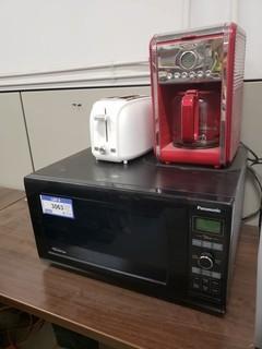 Panasonic Microwave, Coffee Maker And Toaster