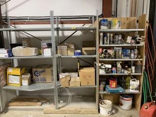 Metal Shelving c/w Contents