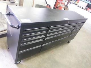 New 72" 15 Drawer Powder Coating Steel Tool Chest Pt# HTC7215PC