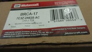 Parking Brake Cable Assembly. Pt# BRCA-17 c/w To Fit 2004 and Up F-250 and F-350 