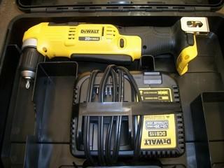 Dewalt 20V Cordless 3/8in Angle Drill C/w Charger *Note: No Battery*