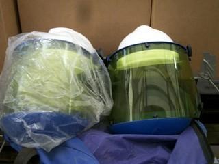 Qty Of (2) Bags Of Hard Hats And Face Shields