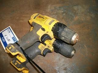 Qty Of (2) Dewalt Cordless Drills *Note: No Batteries*