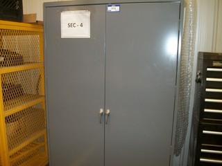 Metal Storage Cabinet C/w Contents