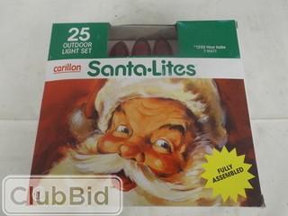 Carillon Santa-Lites 25 Outdoor Light Set 
