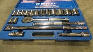 20 PC 1/2" Drive Socket Set #PSK12620 (Located on E5)