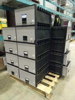 Plastic Filing Storage Cabinets (Located on Rack W4)