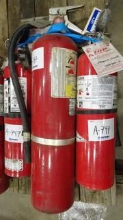 Fire Extinguishers (Located  Rack W5)