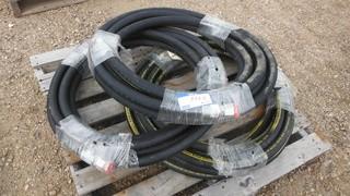 (3) 1" Hydraulic Hose 25' Long 