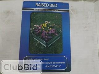 Qty of (2) Hot Garden Decorations Raised Bed 23.6" x 23.6" 
