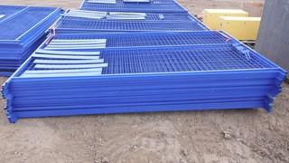 Unused 10'6' Construction Fence, 40 Panels, 400 Linear Feet Per Lot