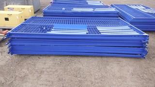 Unused 10'6' Construction Fence, 20 Panels, 200 Linear Feet Per Lot