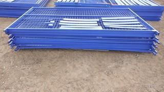 Unused 10'6' Construction Fence, 20 Panels, 200 Linear Feet Per Lot