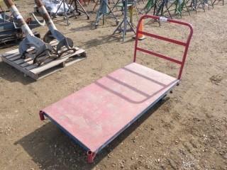 Wheeled Cart c/w metal platform 5" x 2'6"