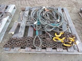 Qty Of Steel Slings And Crane Chains