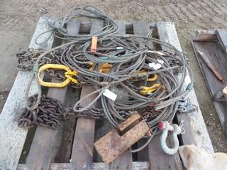 Qty Of Steel Slings And Crane Chains