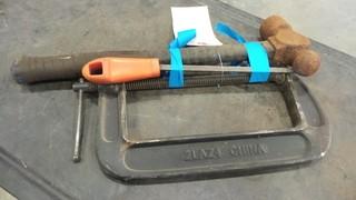 C-Clamp C/W File And Hammer