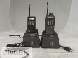 Lot of Assorted Vehicle-Mount Radios, Portable 2-Way Radios, Chargers, Cables, Etc. 
