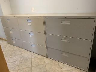 Qty Of (3) Filing Cabinets